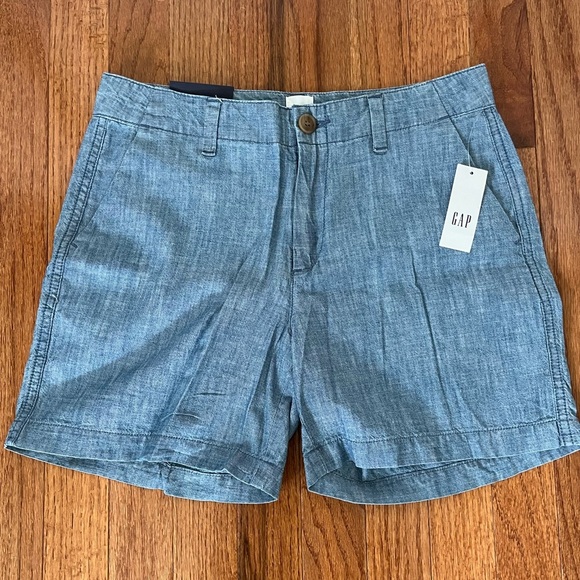 Gap size 0 NWT chambray city short - Picture 7 of 7